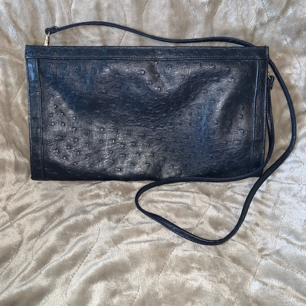 Vintage Navy Clutch/Purse - Picture 3 of 6